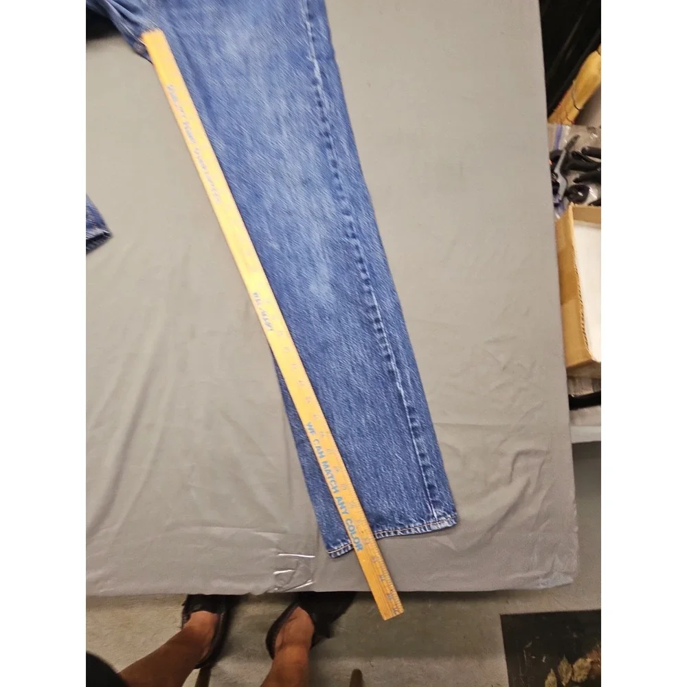 2-Levi's 501 Jeans Mens 32x34 (32x32) Blue Denim Straight Leg Button Fly Outdoor